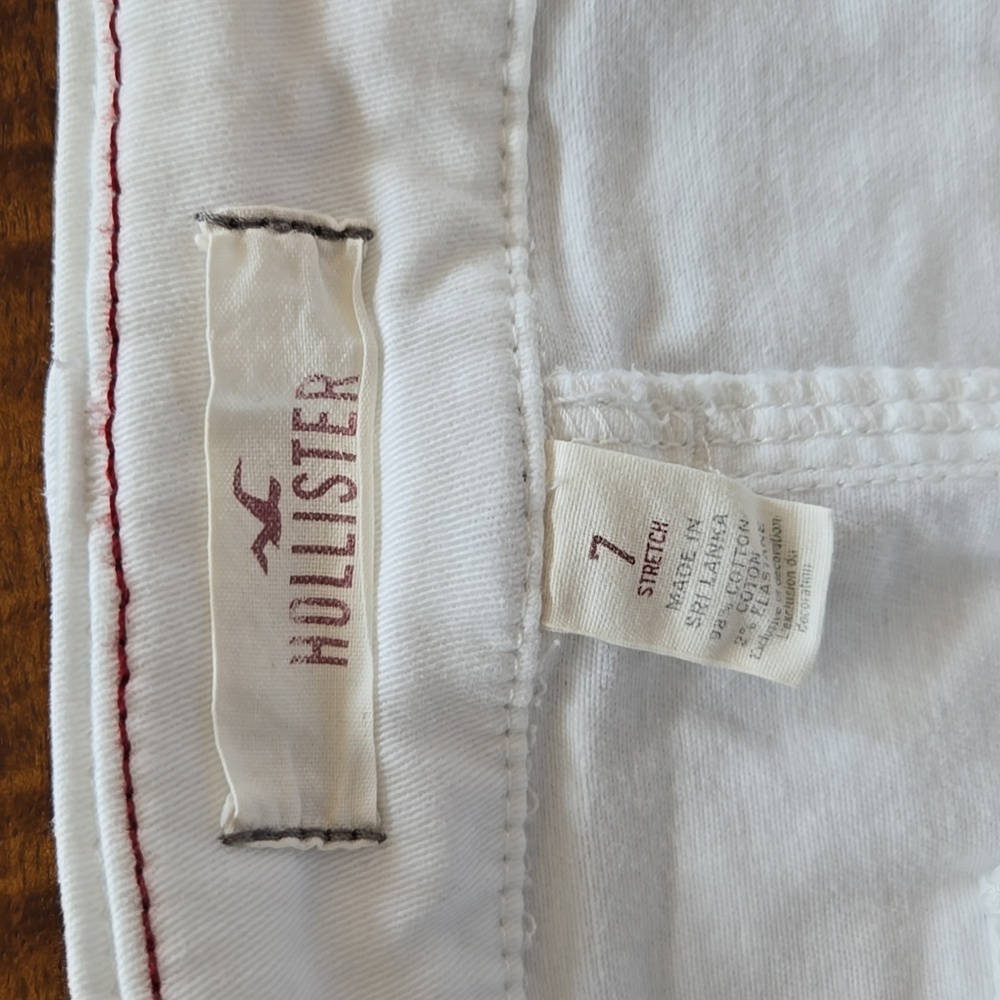 Hollister Rare Y2K Vintage White Low-Rise Micro Mini Skirt Size 7 - Picture 2 of 7